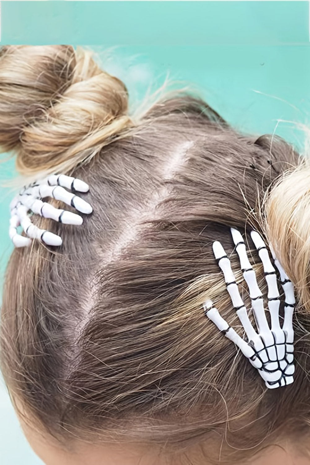 Bright White 1pc Skeleton Hand Hair Clip - Bellisima Clothing Collective