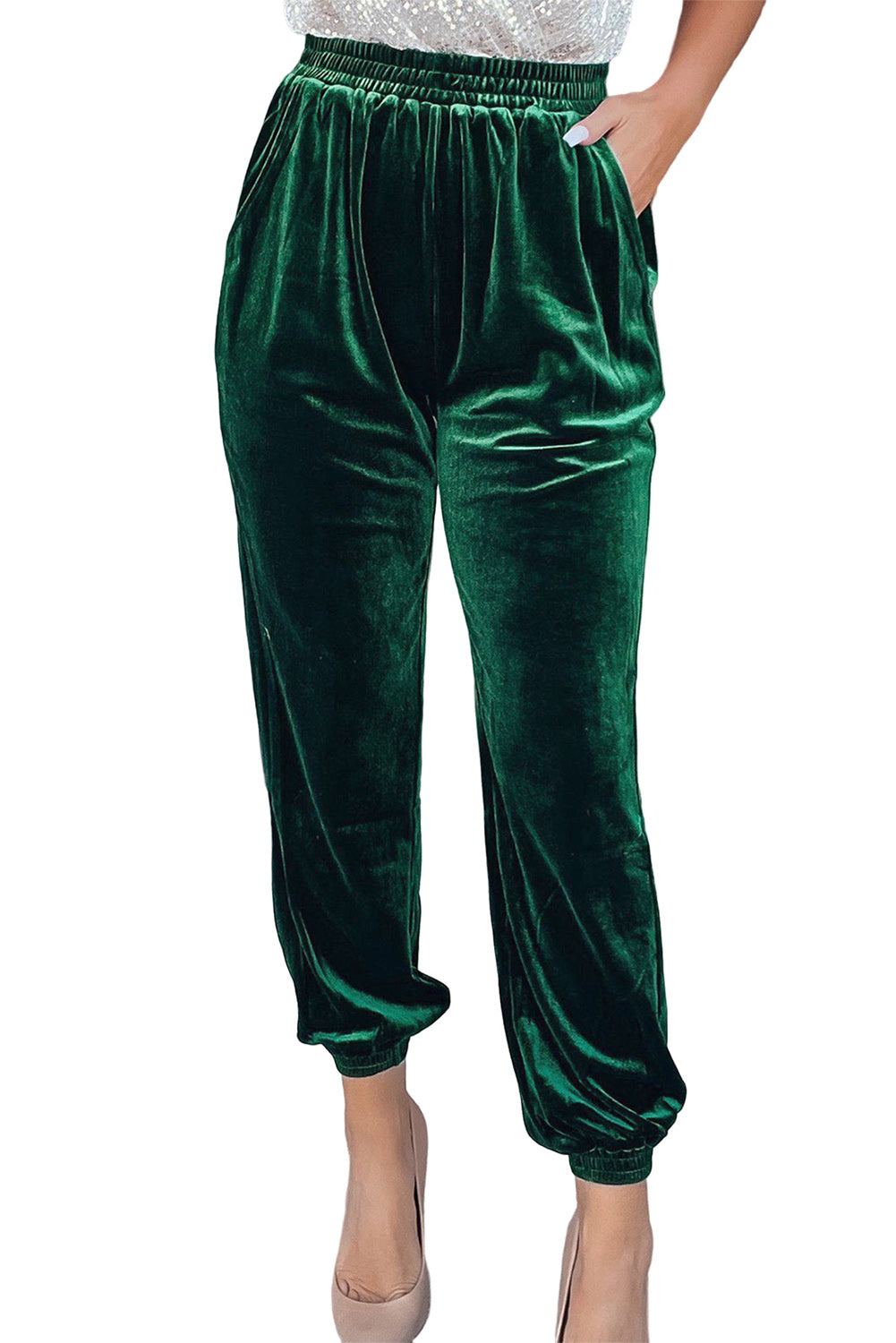 Velvet Jogger Pants - Bellisima Clothing Collective