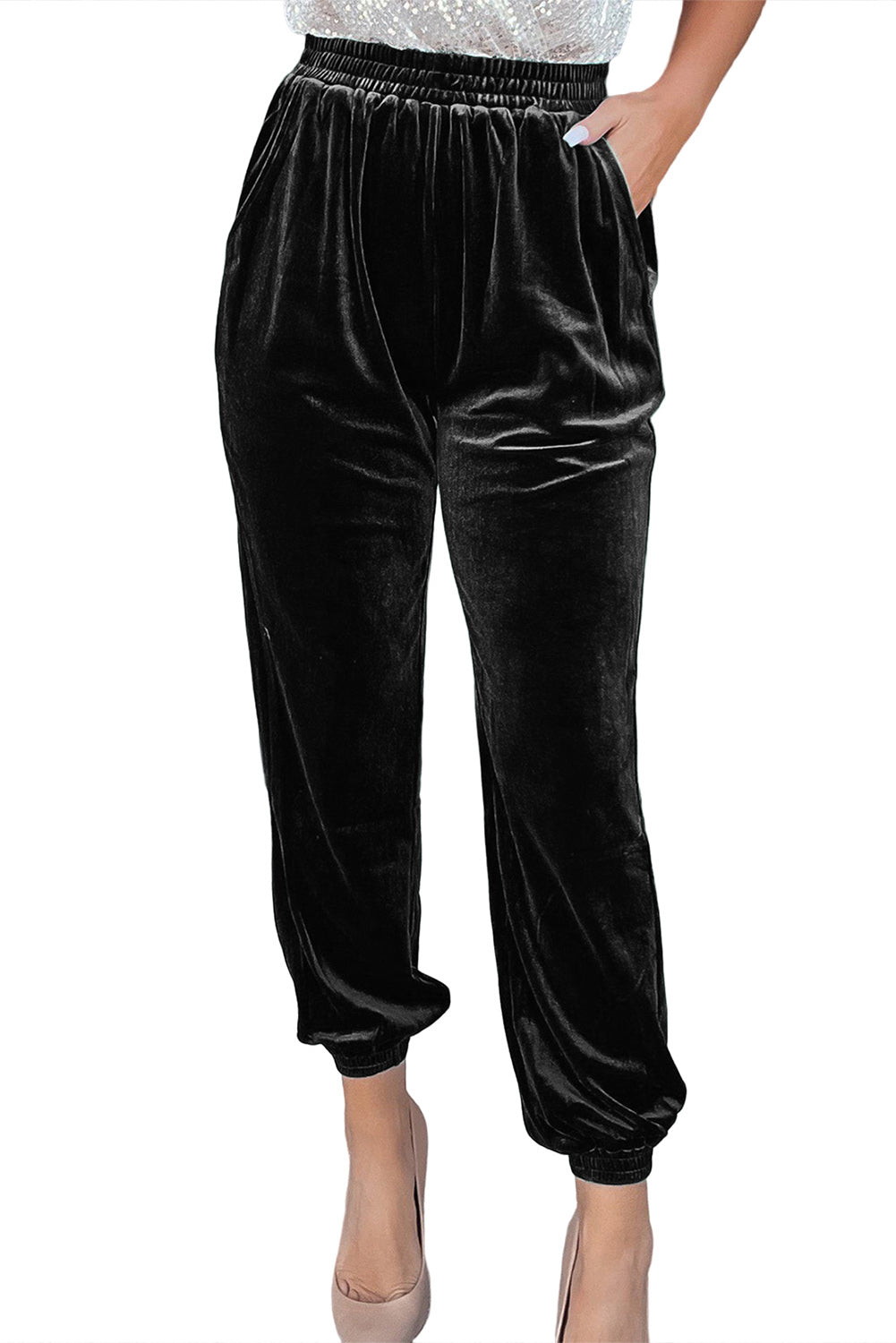 Velvet Jogger Pants - Bellisima Clothing Collective