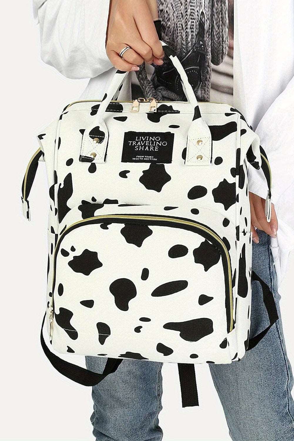 Animal Print Canvas Backpack - Bellisima Clothing Collective