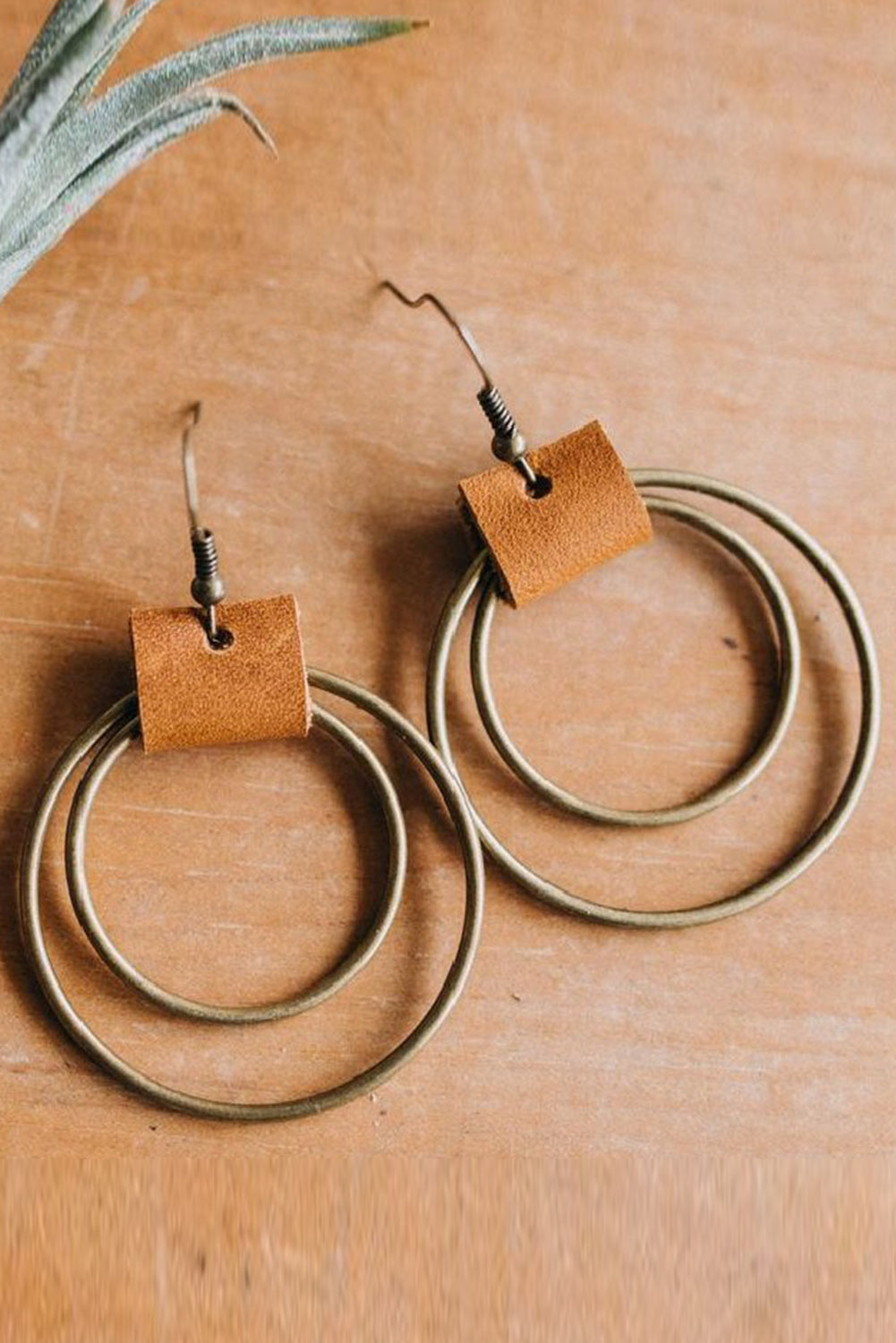 Gold Vintage Hoop Hook Earrings - Bellisima Clothing Collective