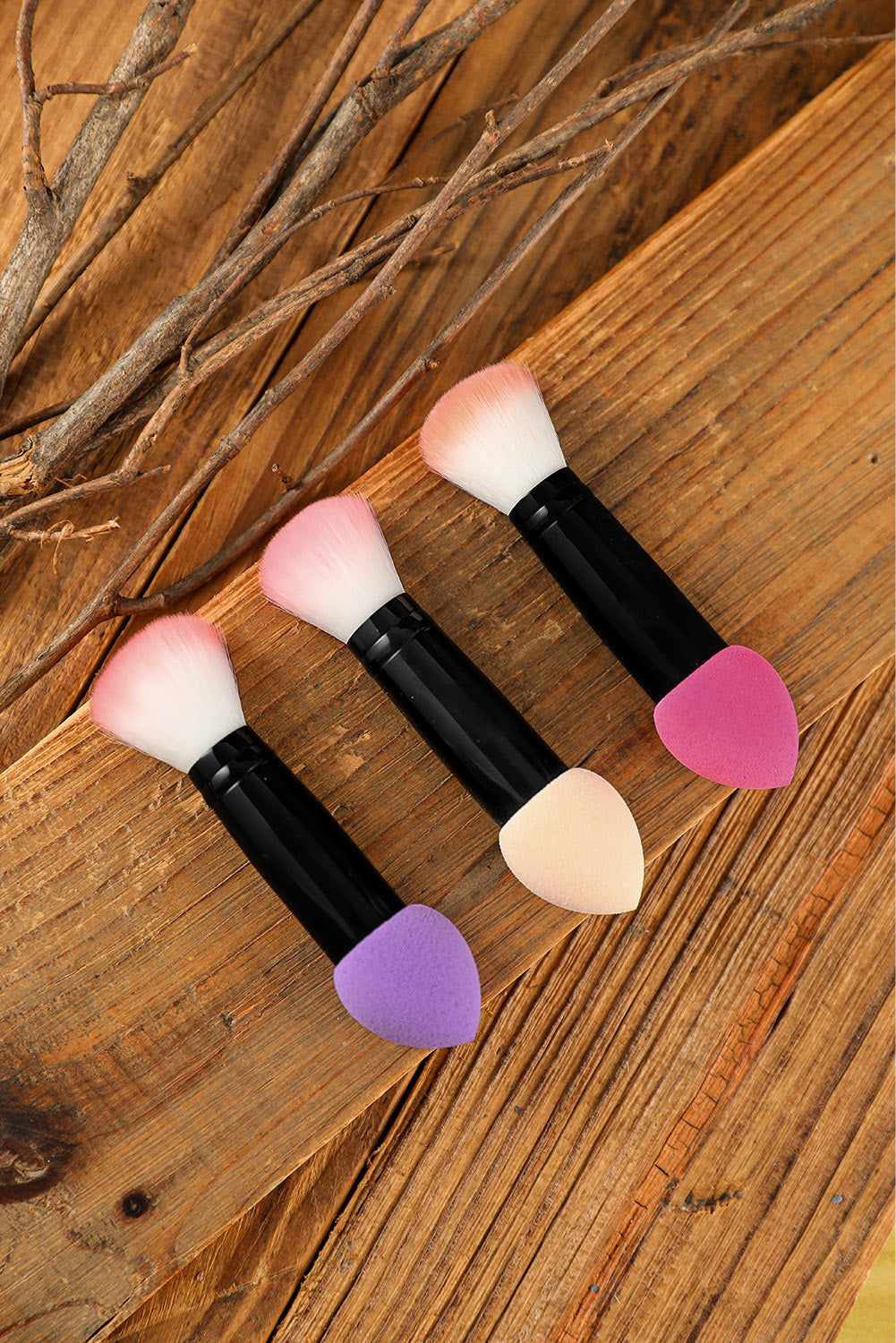 Rose Foundation Blending Brush Double Ended Makeup Brush - Bellisima Clothing Collective