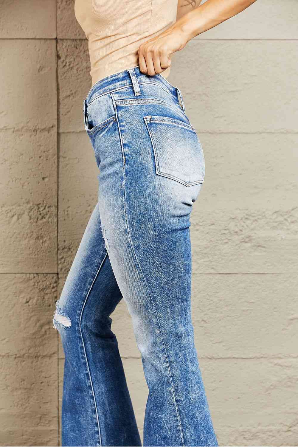 Izzie Mid Rise Bootcut Jeans - Bellisima Clothing Collective