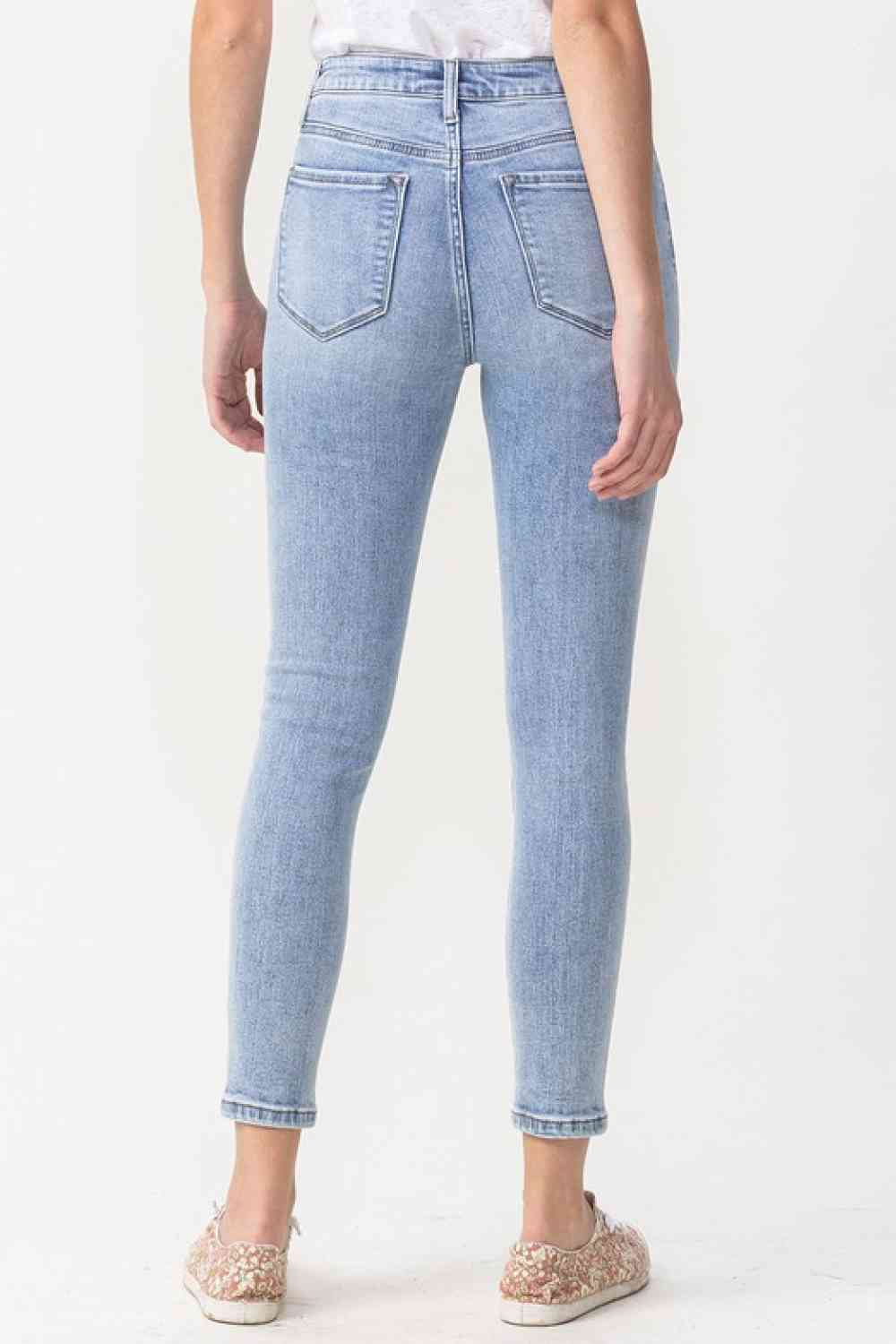 Lovervet Full Size Talia High Rise Crop Skinny Jeans - Bellisima Clothing Collective