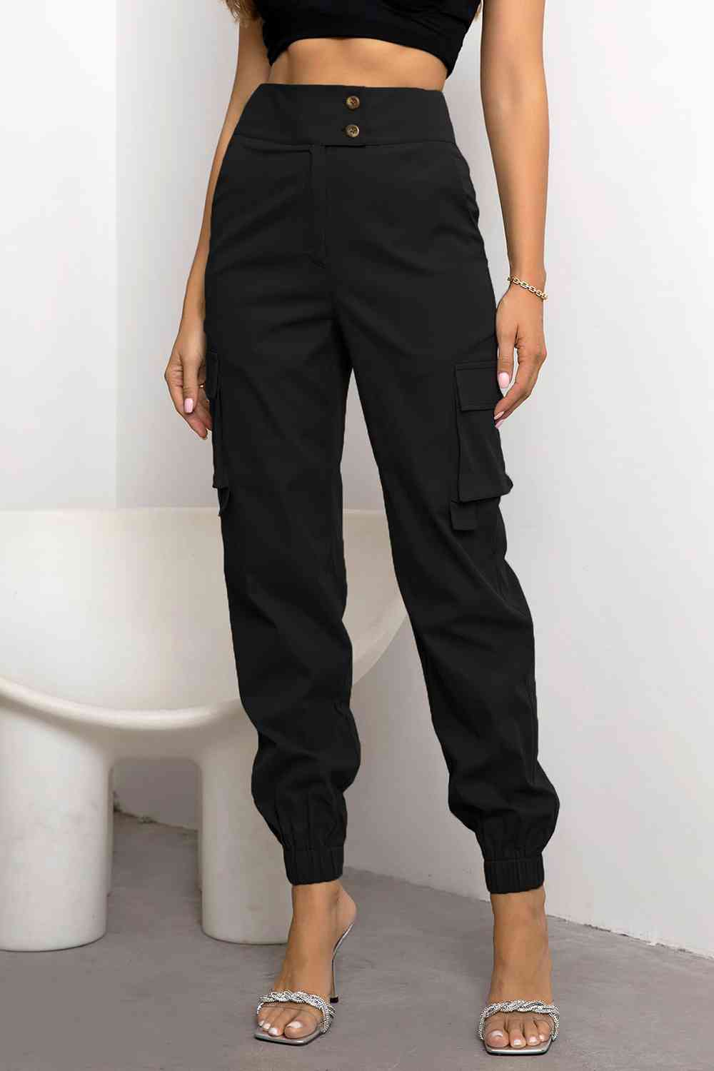 High Waist Cargo Pants - Bellisima Clothing Collective