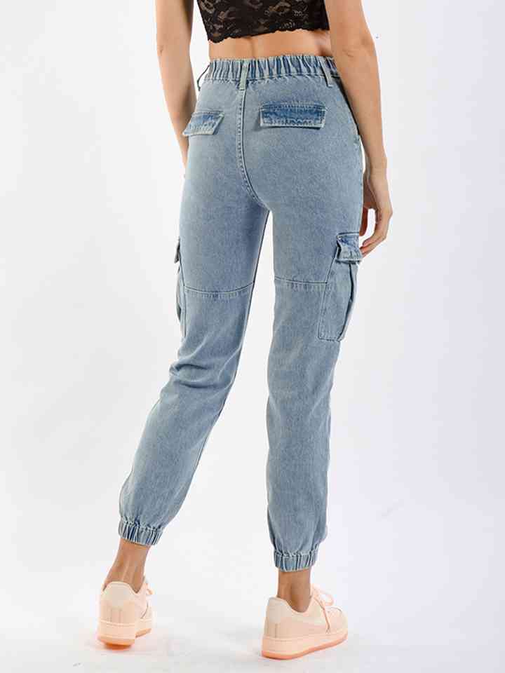 Full Size Buttoned Jeans - Bellisima Clothing Collective