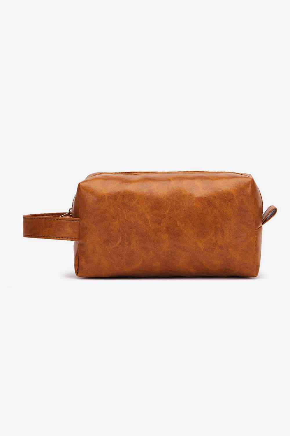 Vegan Leather Makeup Toiletries Bag - Bellisima Clothing Collective