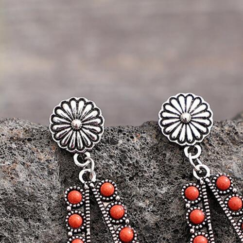 Beaded Boho Teardrop Earrings - Bellisima Clothing Collective