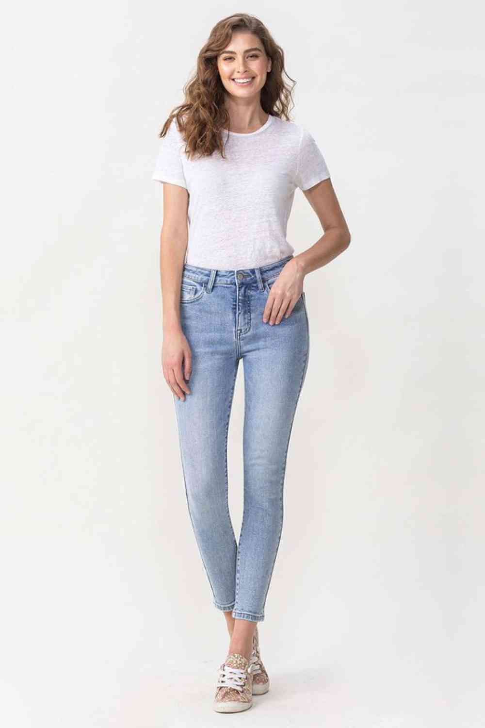 Lovervet Full Size Talia High Rise Crop Skinny Jeans - Bellisima Clothing Collective