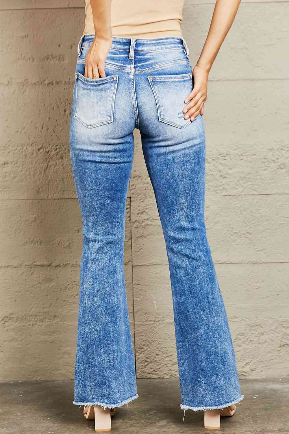 Izzie Mid Rise Bootcut Jeans - Bellisima Clothing Collective