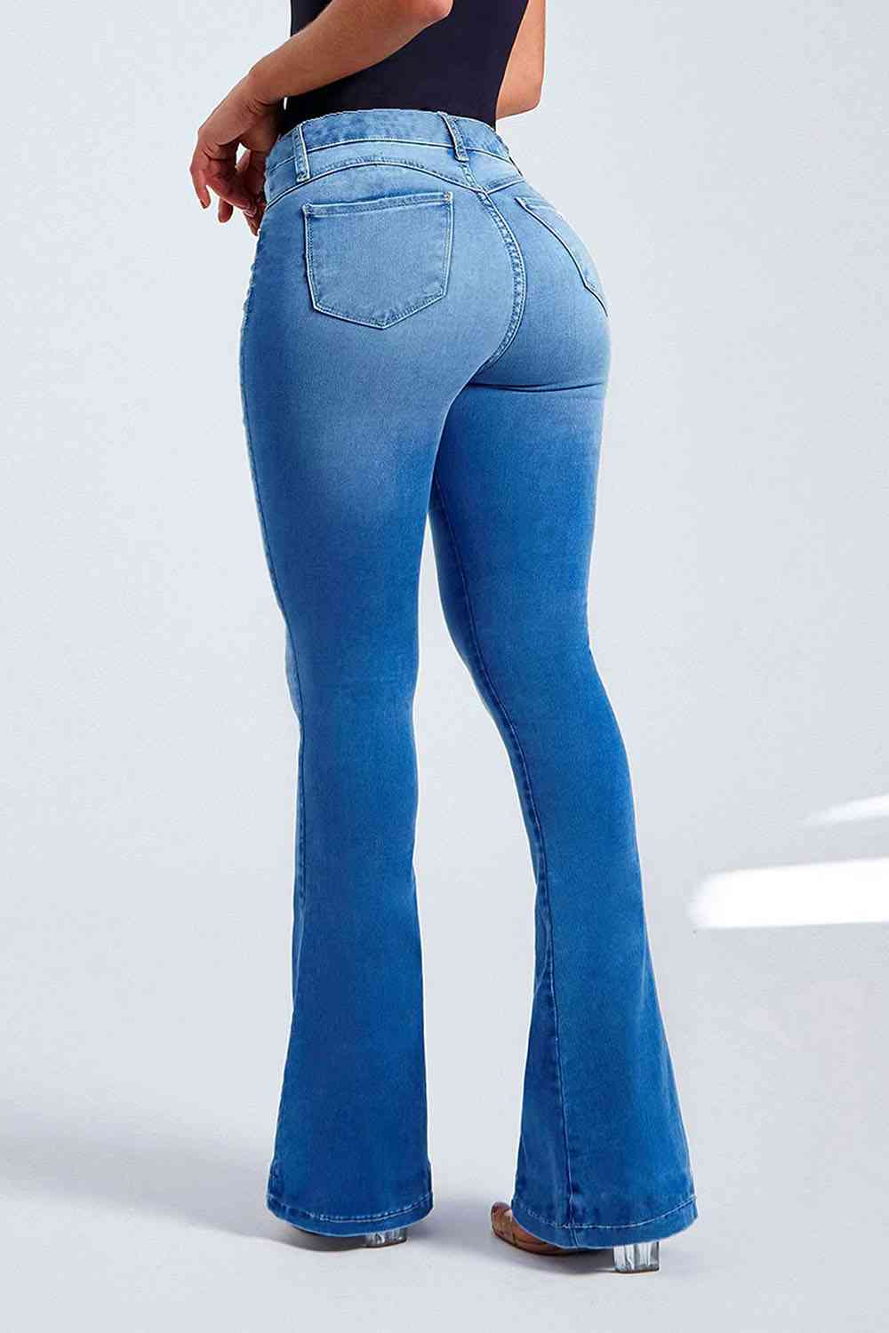 Buttoned Long Jeans - Bellisima Clothing Collective