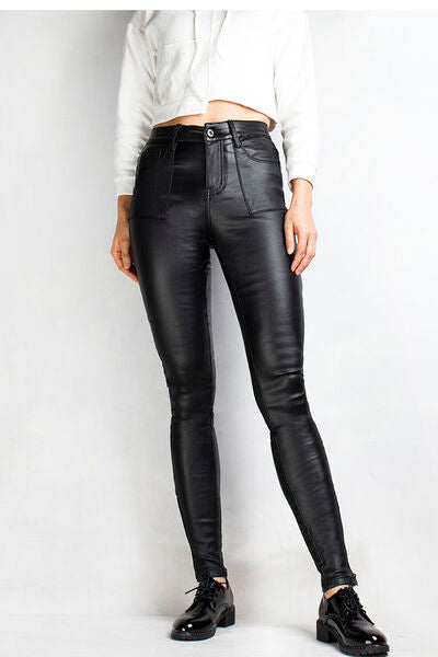 High Waist Skinny Pants - Bellisima Clothing Collective