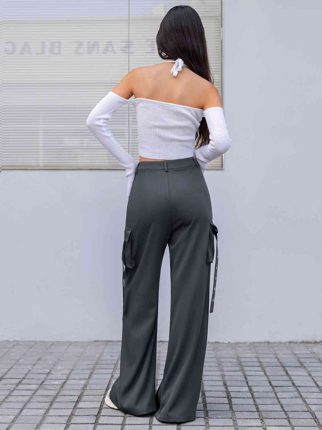 Wide Leg Cargo Pants - Bellisima Clothing Collective