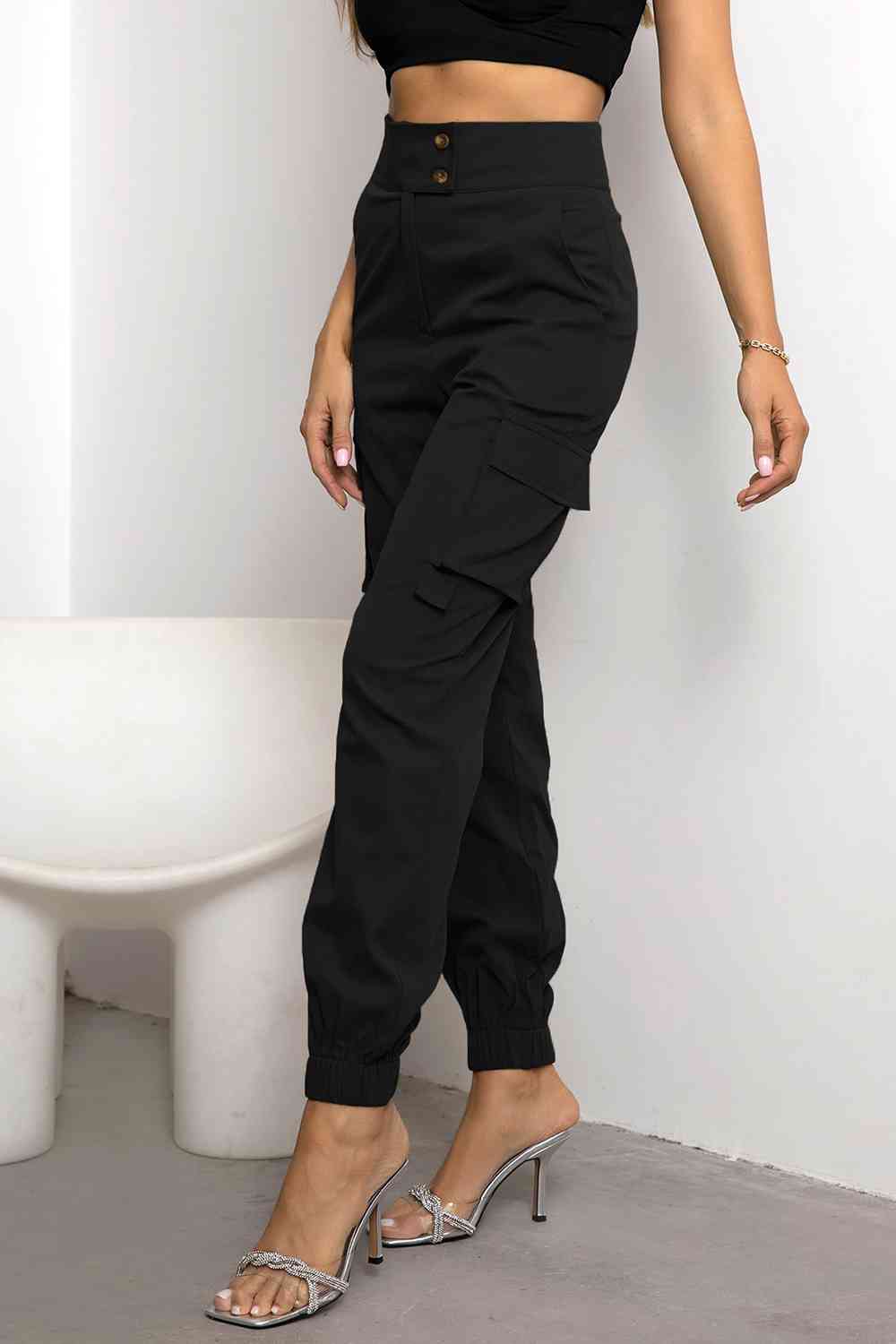 High Waist Cargo Pants - Bellisima Clothing Collective