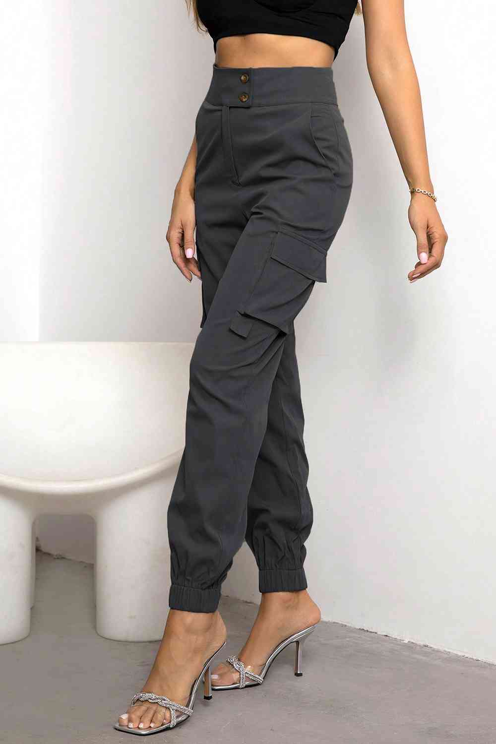 High Waist Cargo Pants - Bellisima Clothing Collective