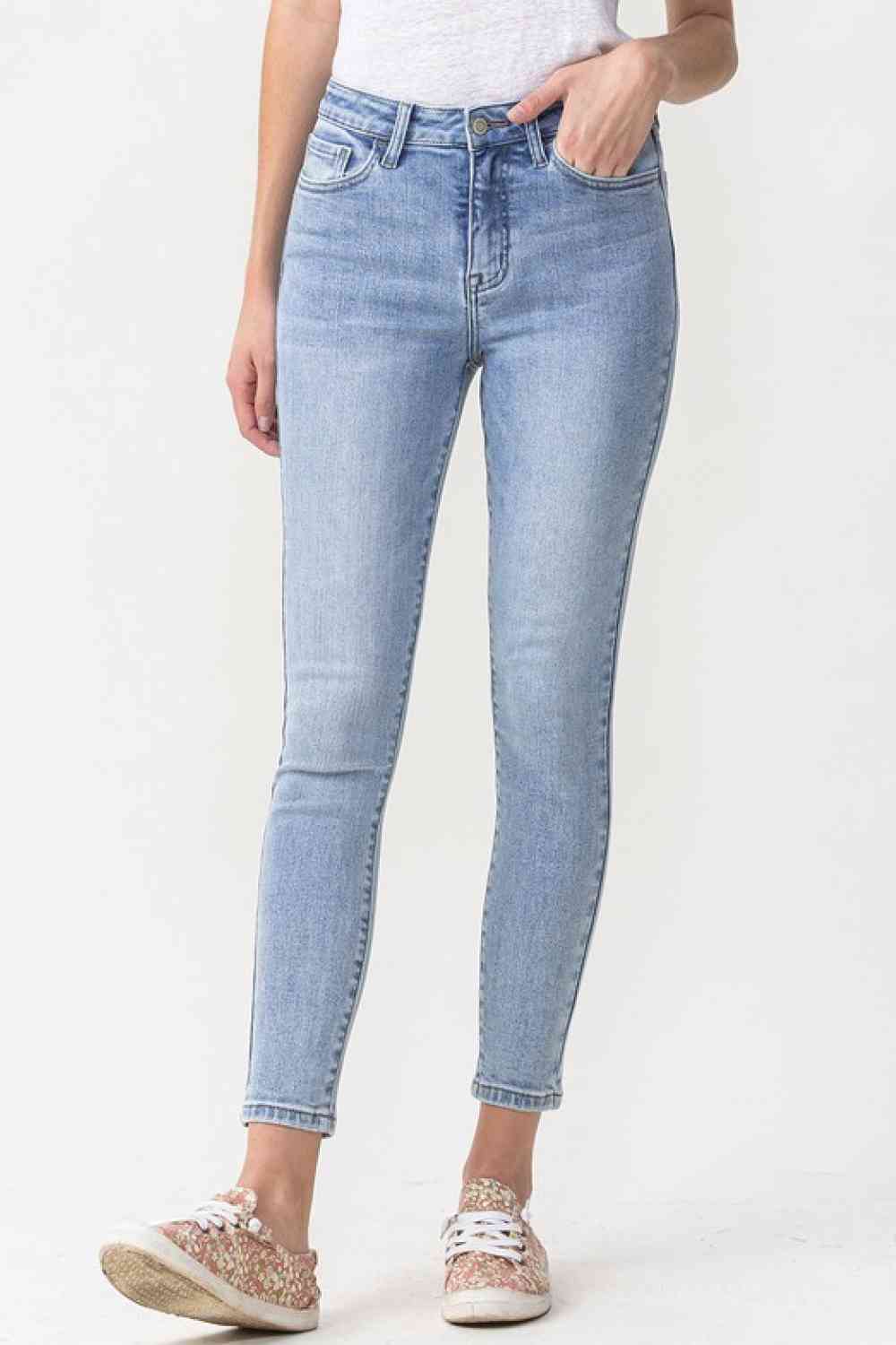 Lovervet Full Size Talia High Rise Crop Skinny Jeans - Bellisima Clothing Collective