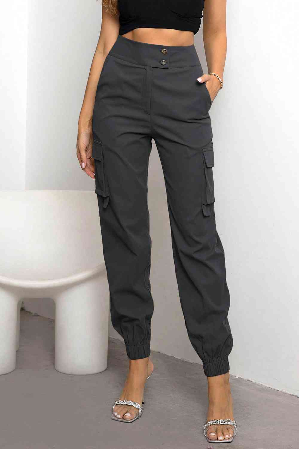 High Waist Cargo Pants - Bellisima Clothing Collective