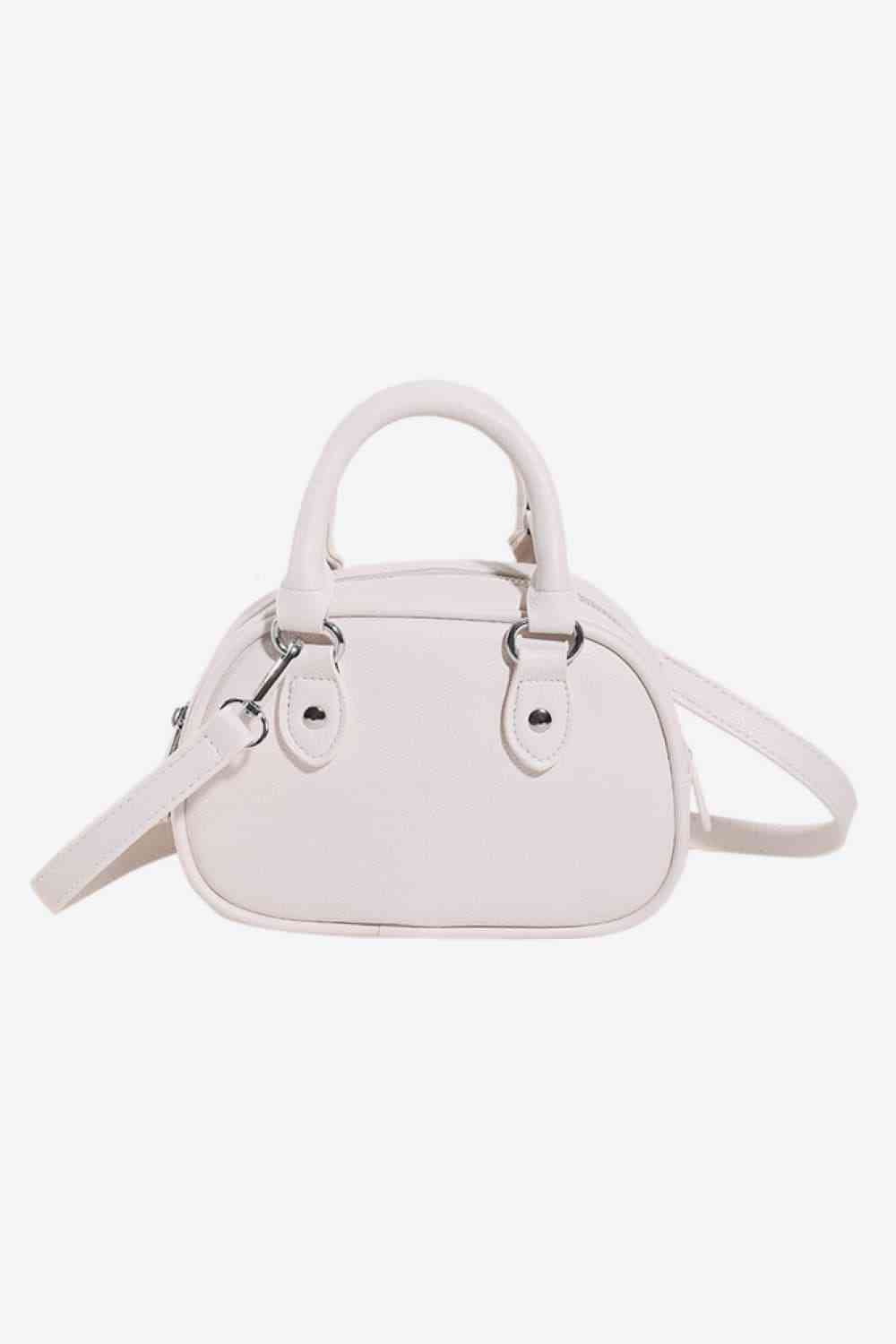 Vegan Leather Small Handbag with Shoulder Strap - Bellisima Clothing Collective