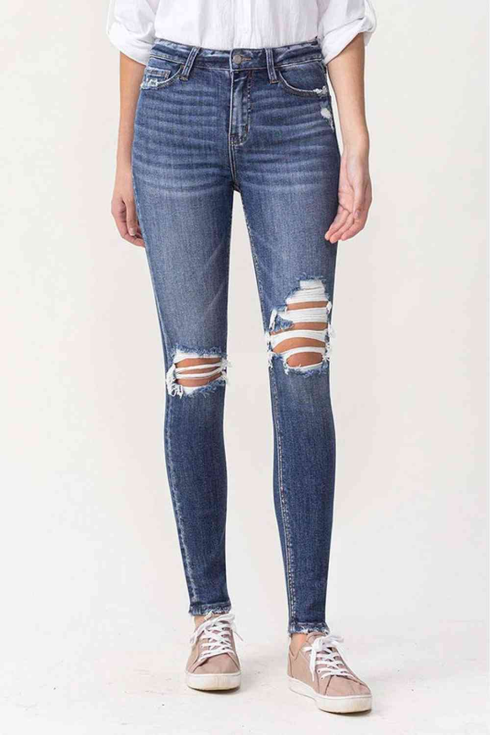 Lovervet Hayden Full Size High Rise Skinny - Bellisima Clothing Collective