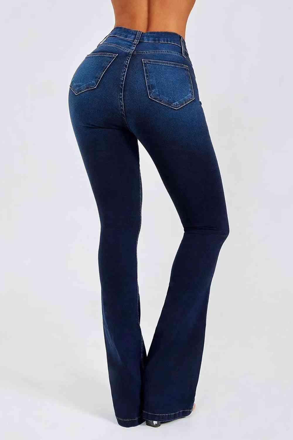 Buttoned Long Jeans - Bellisima Clothing Collective