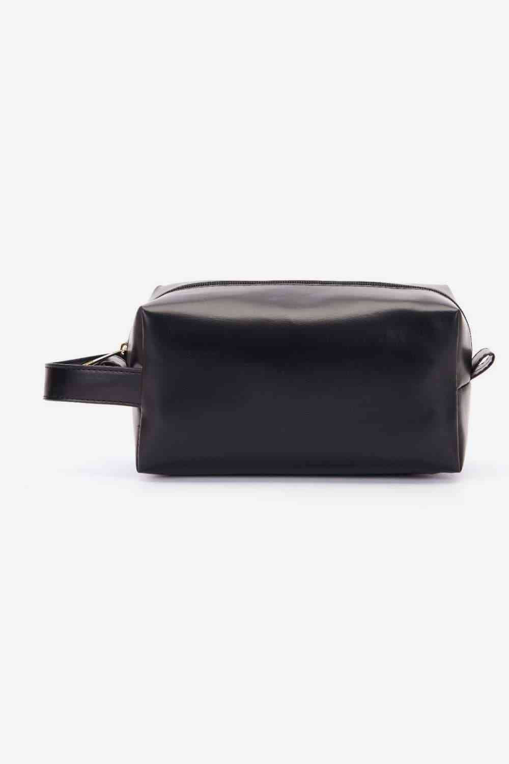 Vegan Leather Makeup Toiletries Bag - Bellisima Clothing Collective