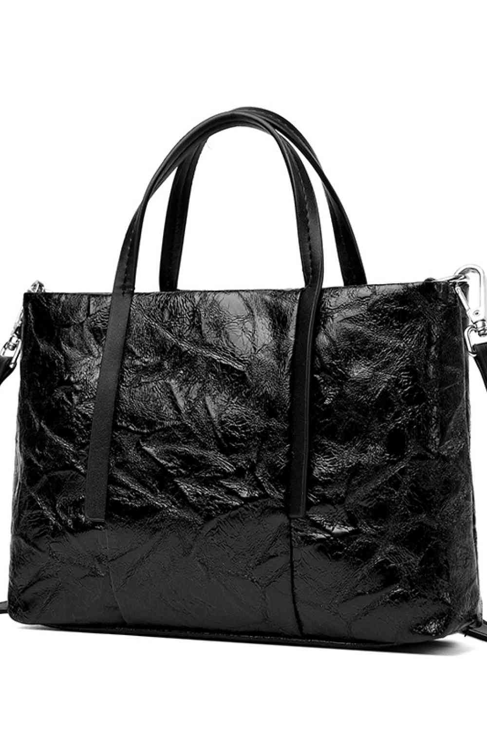 Textured Handbag Laptop Bag - Bellisima Clothing Collective