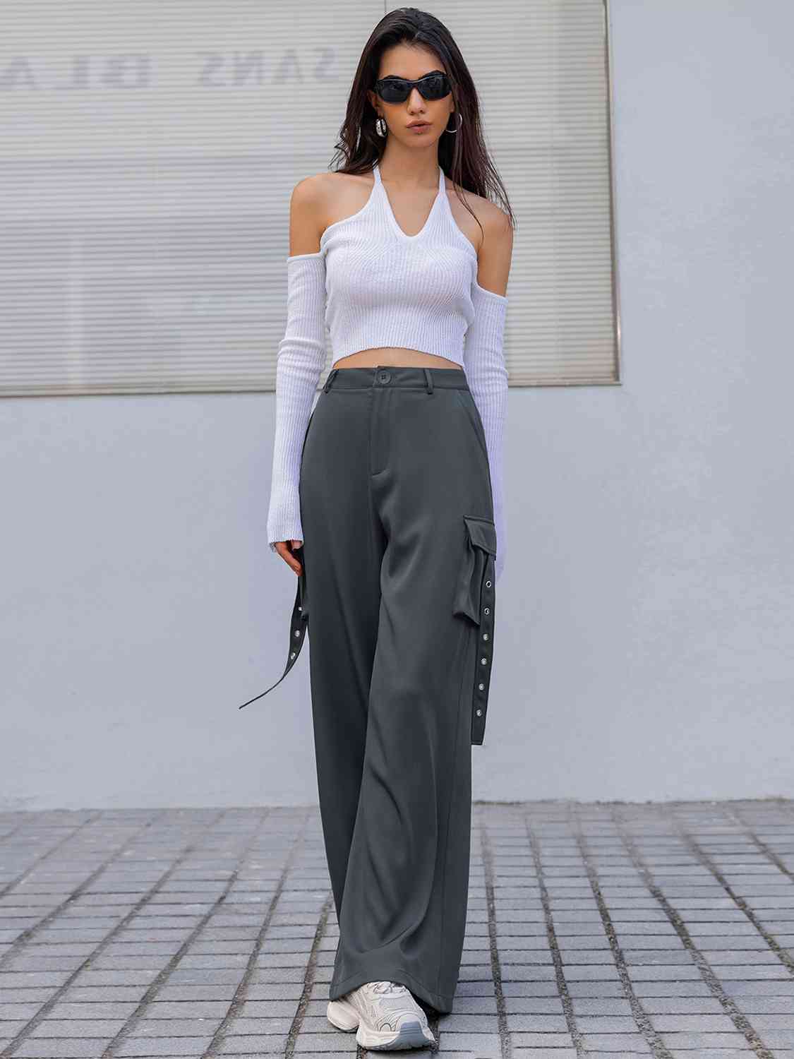 Wide Leg Cargo Pants - Bellisima Clothing Collective