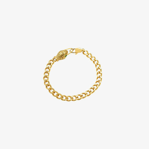 Snake Head Chain Bracelet - Bellisima Clothing Collective