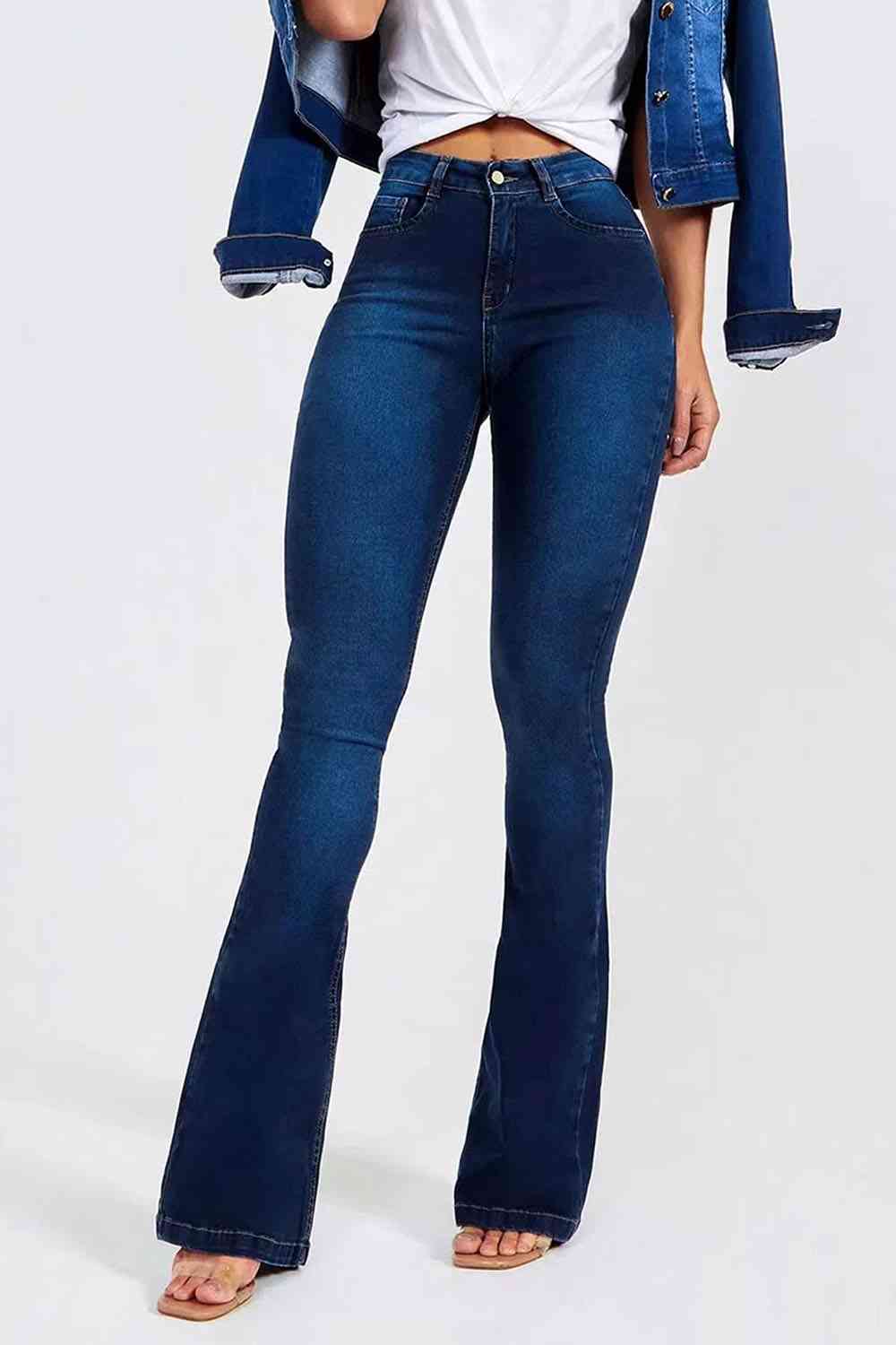 Buttoned Long Jeans - Bellisima Clothing Collective