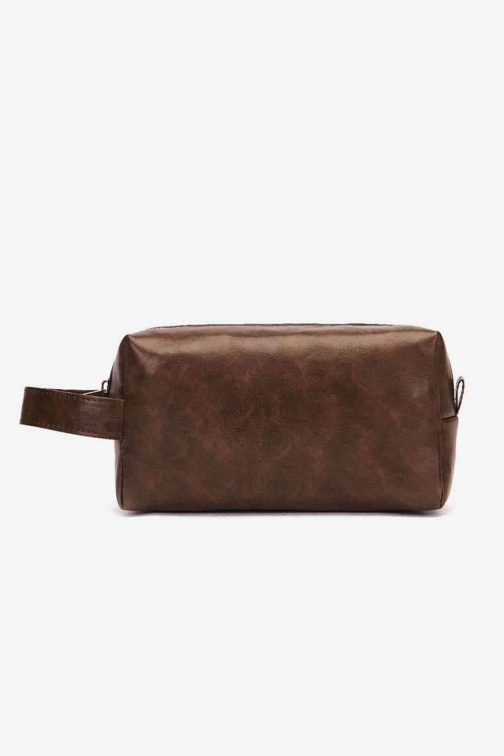 Vegan Leather Makeup Toiletries Bag - Bellisima Clothing Collective