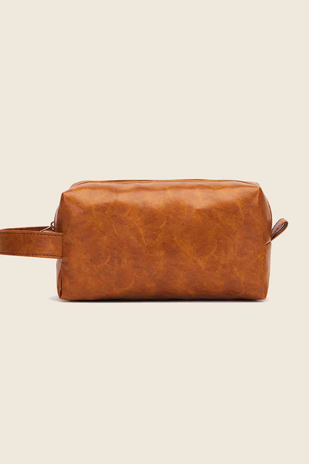 Vegan Leather Makeup Toiletries Bag - Bellisima Clothing Collective