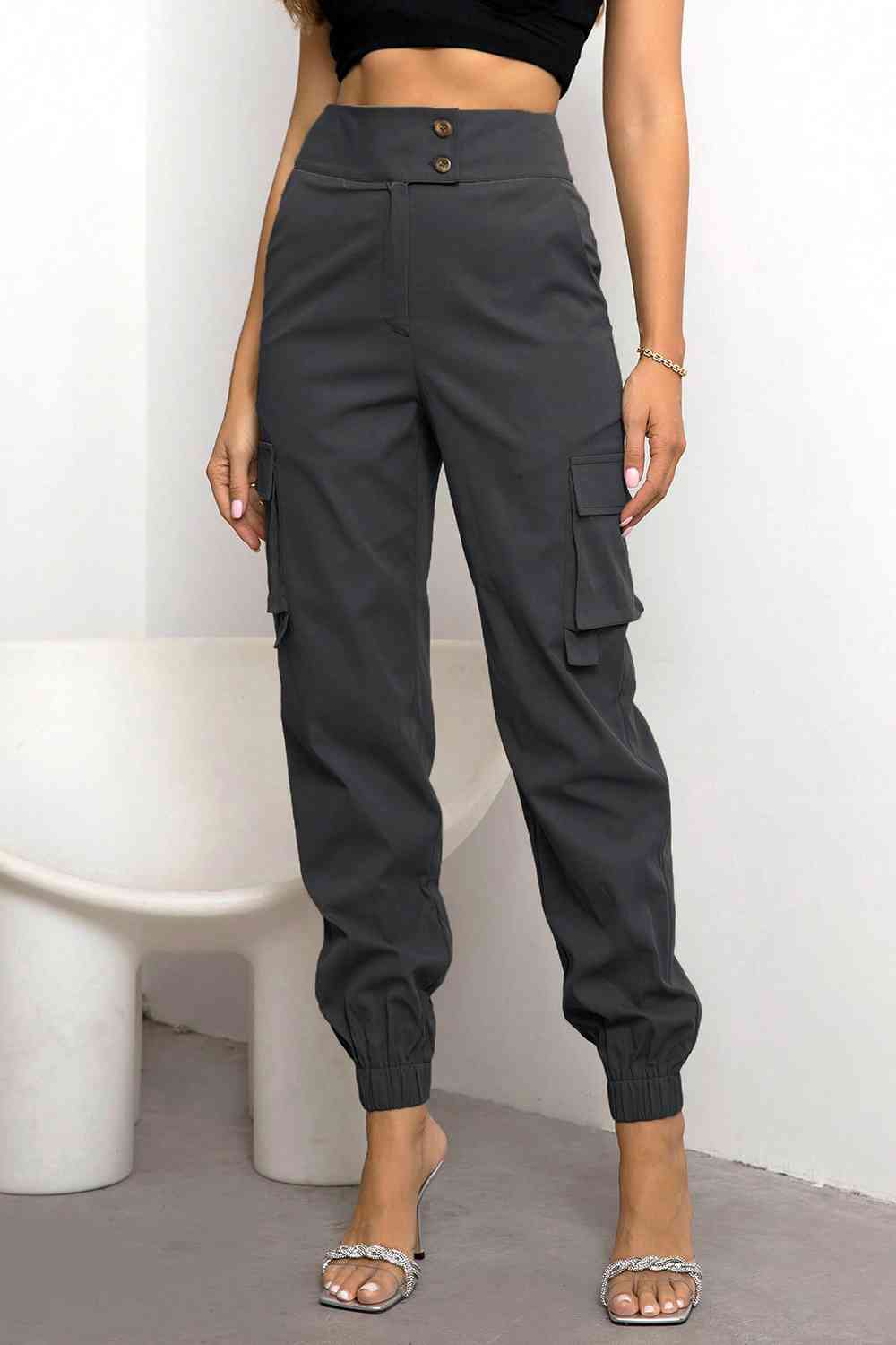 High Waist Cargo Pants - Bellisima Clothing Collective