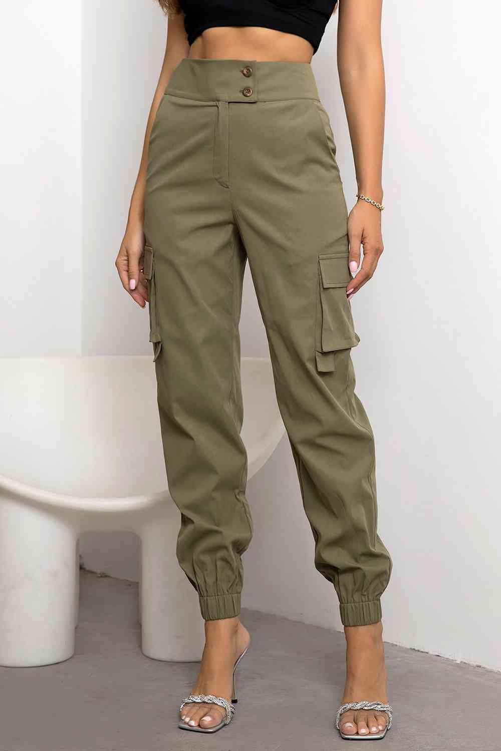 High Waist Cargo Pants - Bellisima Clothing Collective