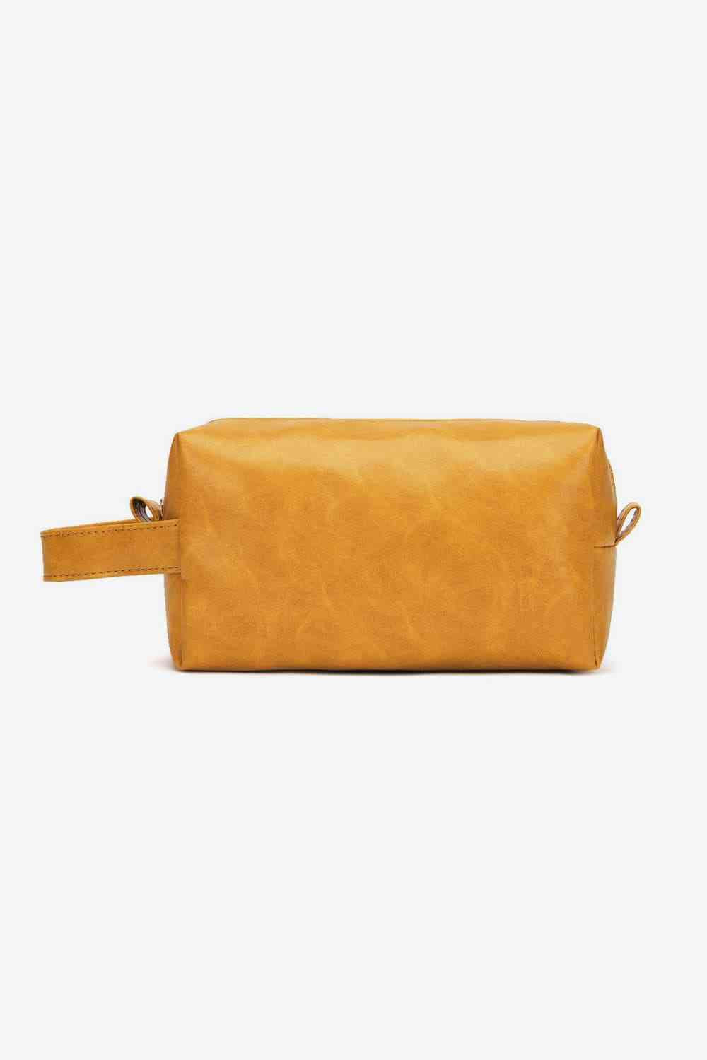 Vegan Leather Makeup Toiletries Bag - Bellisima Clothing Collective