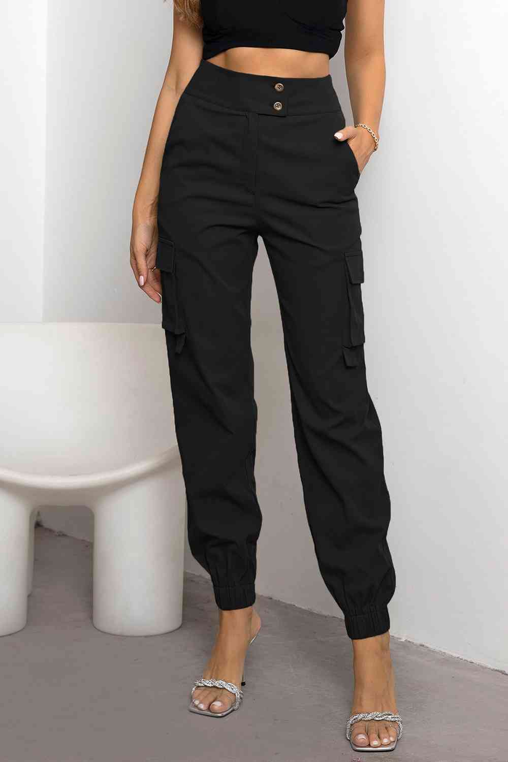 High Waist Cargo Pants - Bellisima Clothing Collective