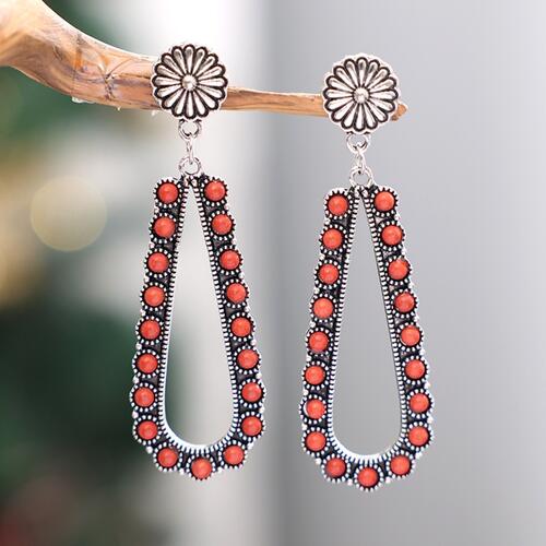 Beaded Boho Teardrop Earrings - Bellisima Clothing Collective