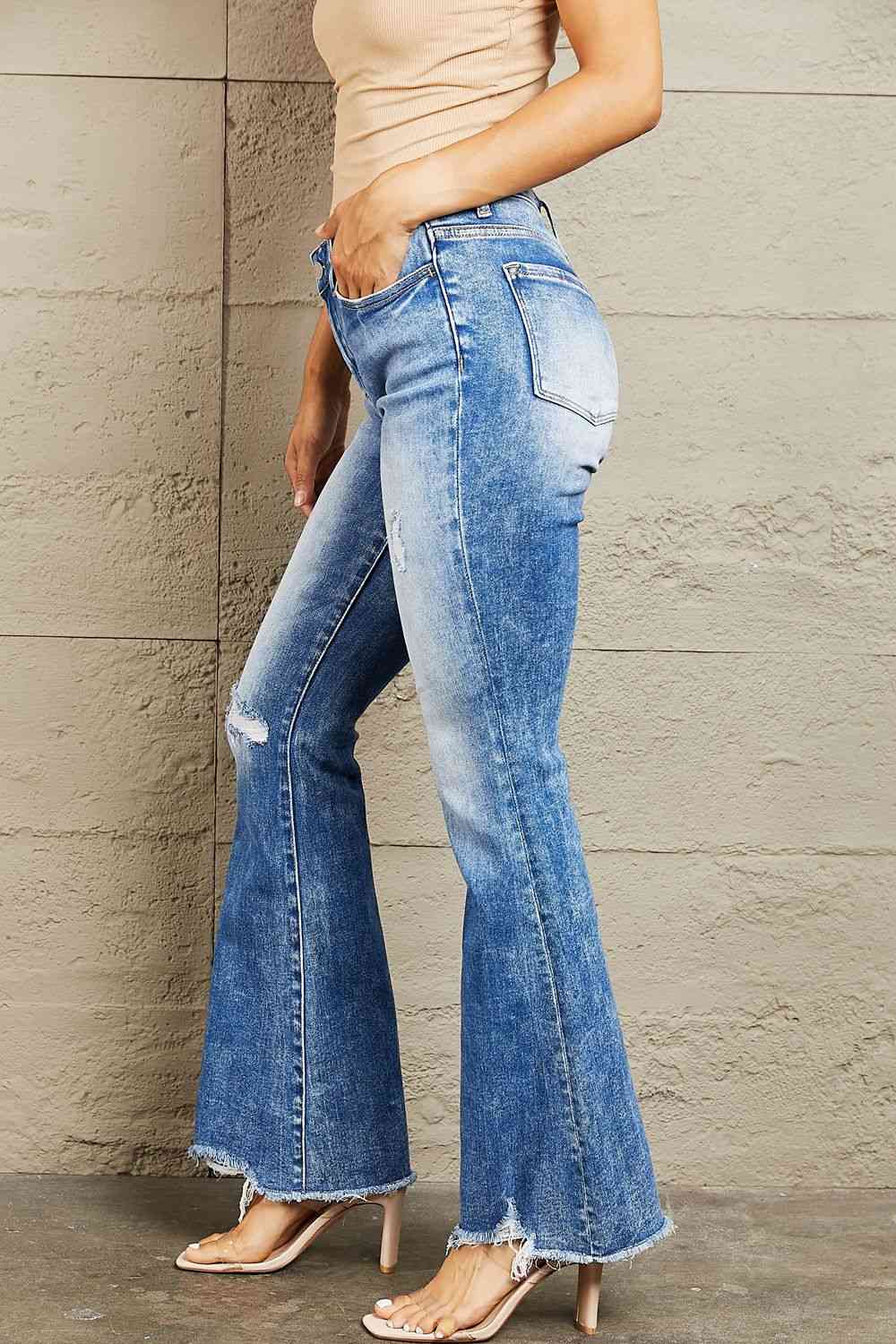 Izzie Mid Rise Bootcut Jeans - Bellisima Clothing Collective