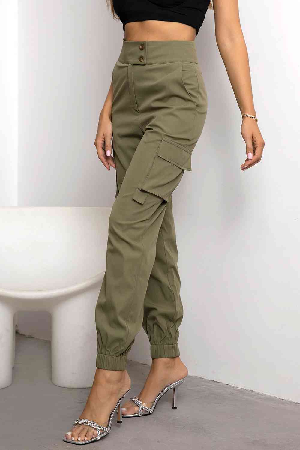 High Waist Cargo Pants - Bellisima Clothing Collective