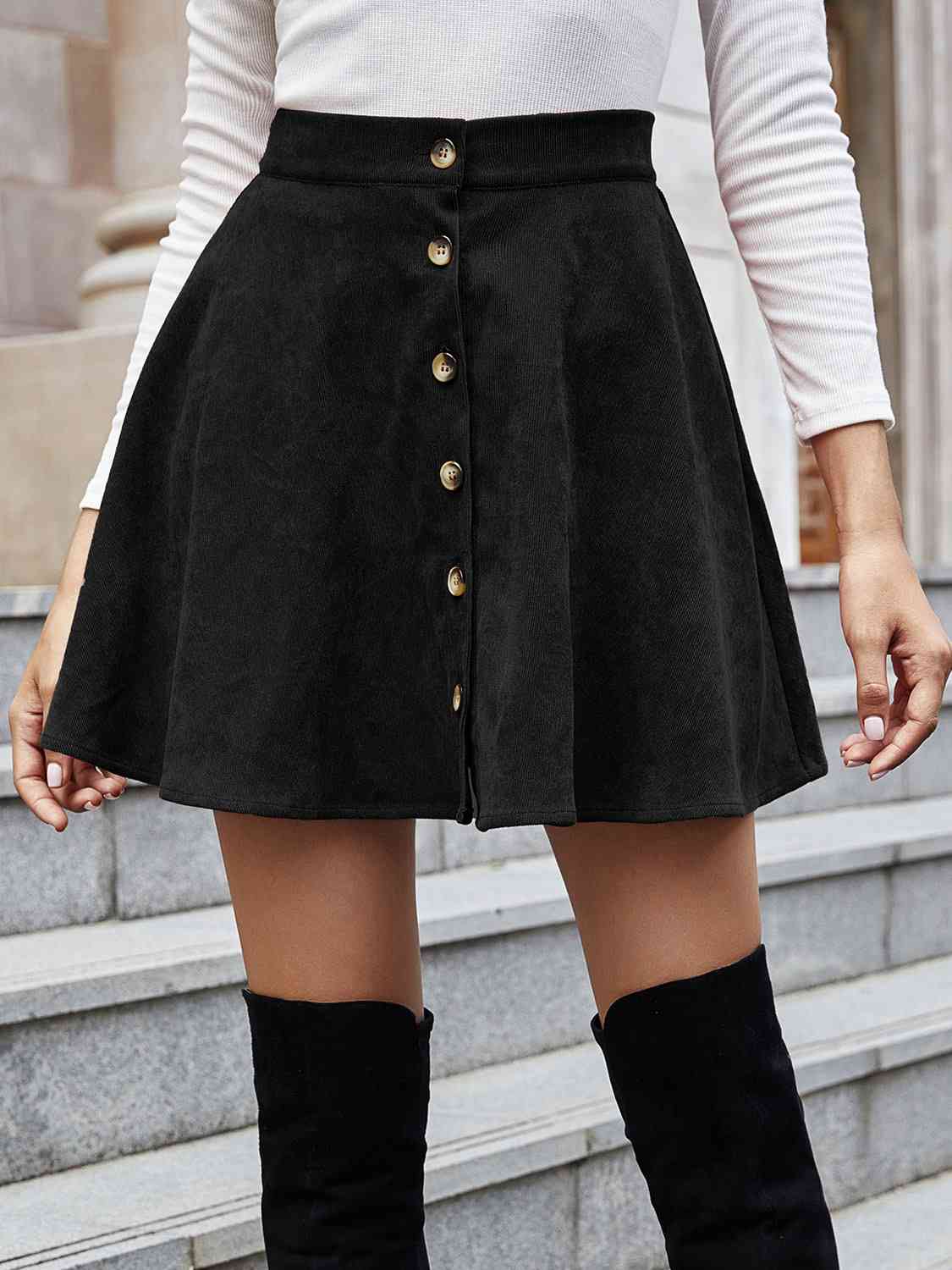 Button-Up Skirt - Bellisima Clothing Collective