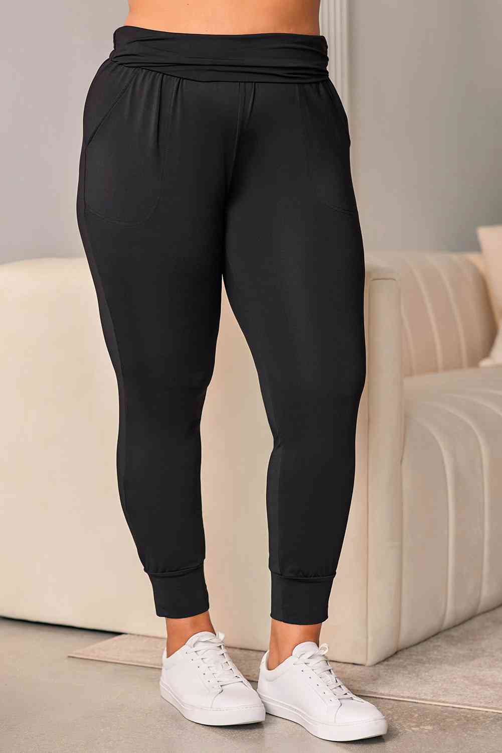 Plus Size High Waist Skinny Pants - Bellisima Clothing Collective